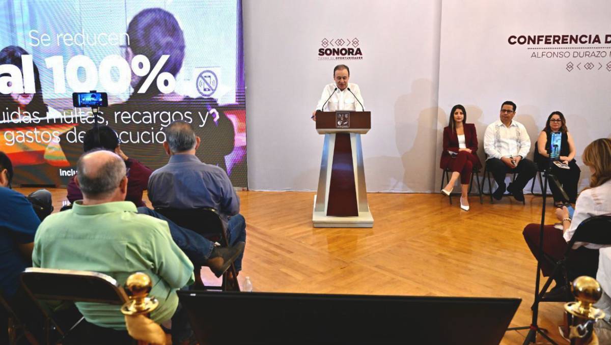 Sonora elimina multas y recargos vehiculares previos a 2021. | Especial