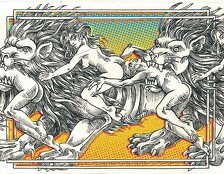 Ex libris: La danza de la Esfinge. Ilustración del artista visual Eko.