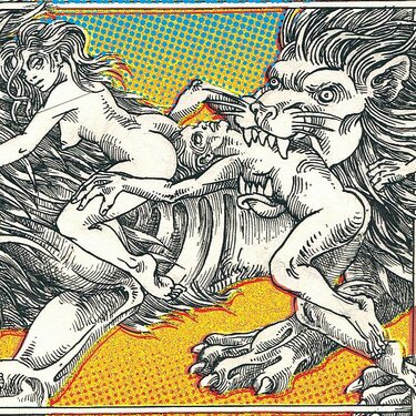 Ex libris: La danza de la Esfinge. Ilustración del artista visual Eko.