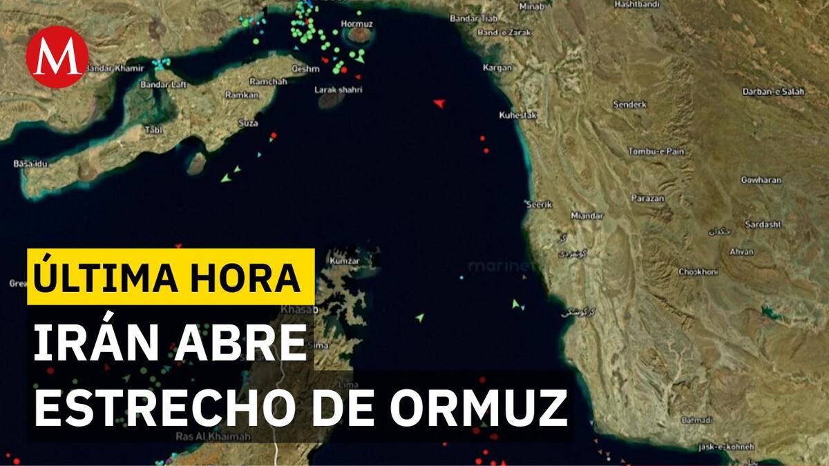 Irán anuncia apertura total del estrecho de Ormuz durante alto al fuego