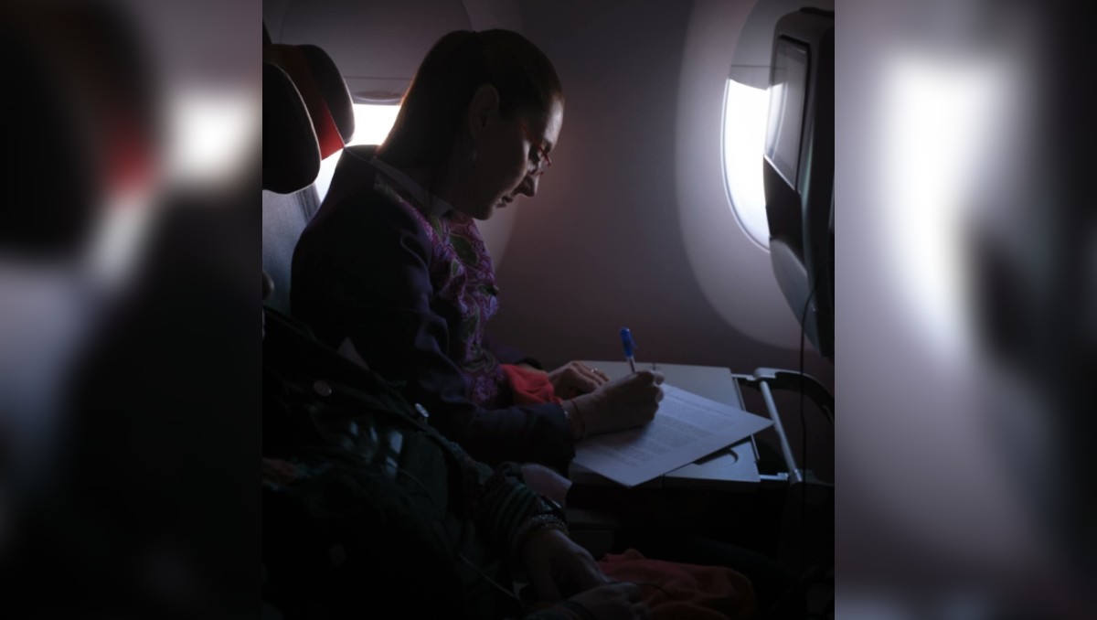 #ÚLTIMAHORA 
Claudia Sheinbaum llega a Barcelona; mexicanos la reciben entre porras y música