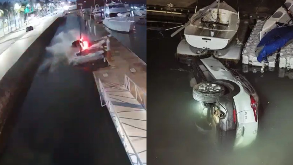 El conductor pudo salir de la unidad antes de que se hundiera. | Especial