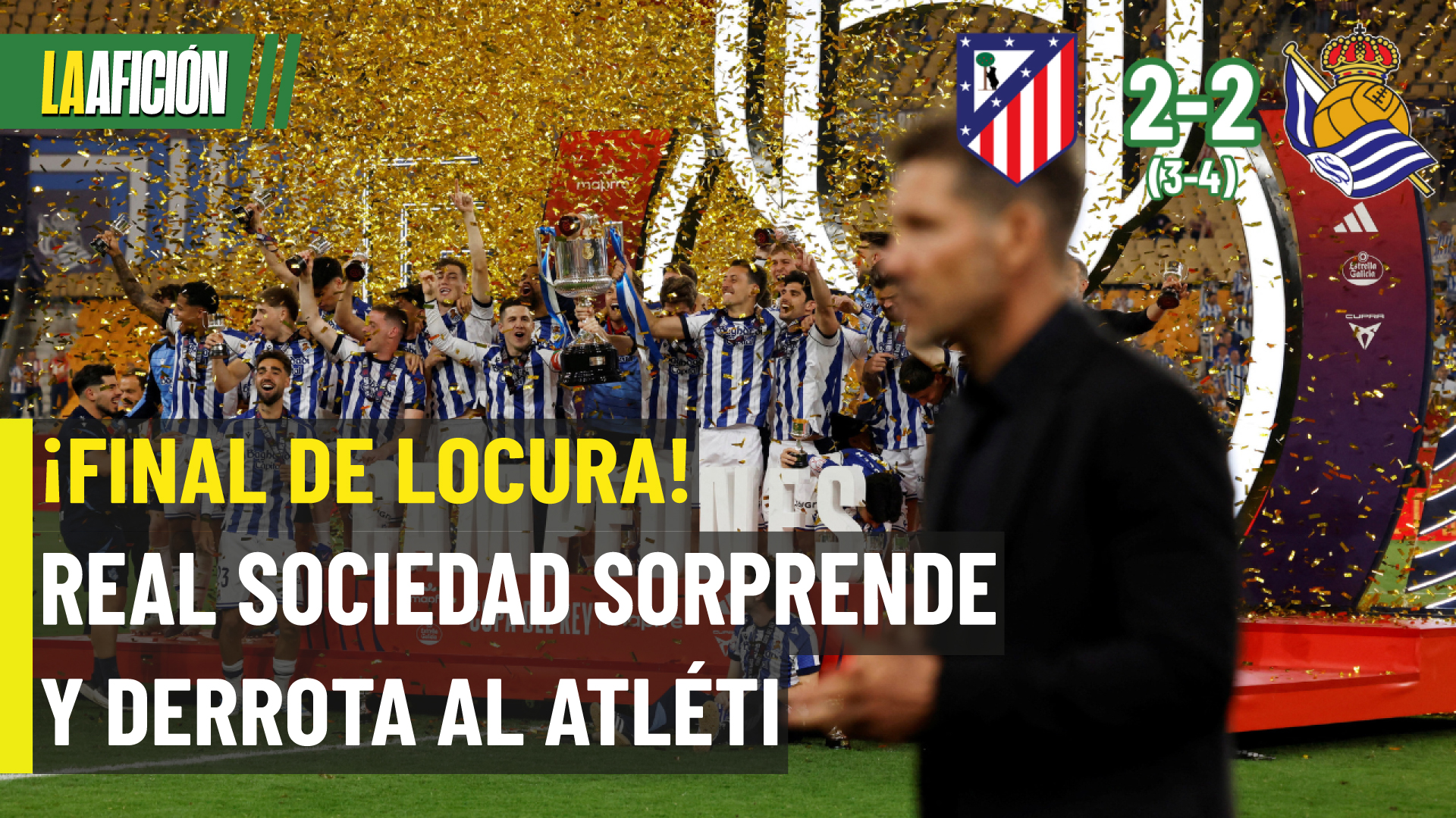 Golpe al Atlético: pierde otra final y la Real se corona
