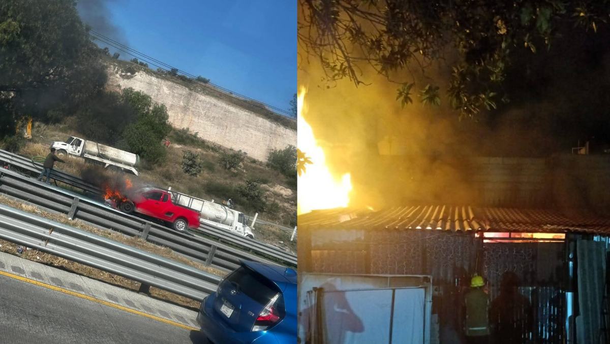 Incendios en varios municipios del Valle de México dejaron daños materiales en viviendas, vehículos y bodegas. | Foto: Especial