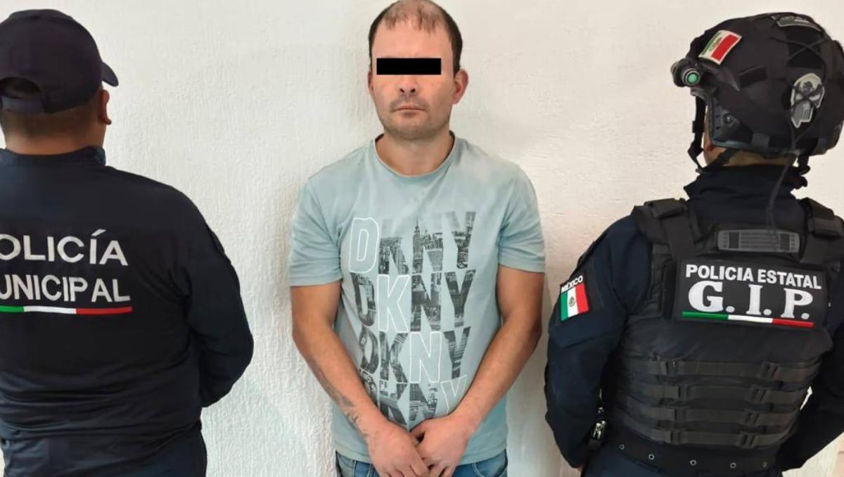 Samuel 'N', de 35 años, fue detenido por fuerzas estatales; sería integrante de “Los Torrijos”. Foto: Especial