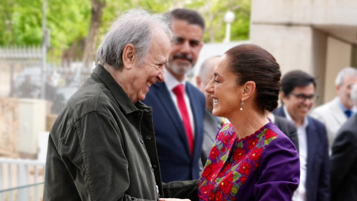 Barcelona celebra visita de Sheinbaum con respaldo de Serrat y autoridades catalanas | X: @Claudiashein