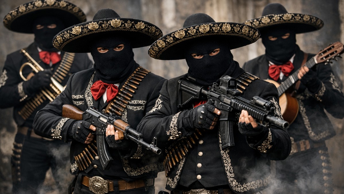 Hombres armados vestidos de mariachis entraron a un mercado y dispararon contra tres personas | SORA IA