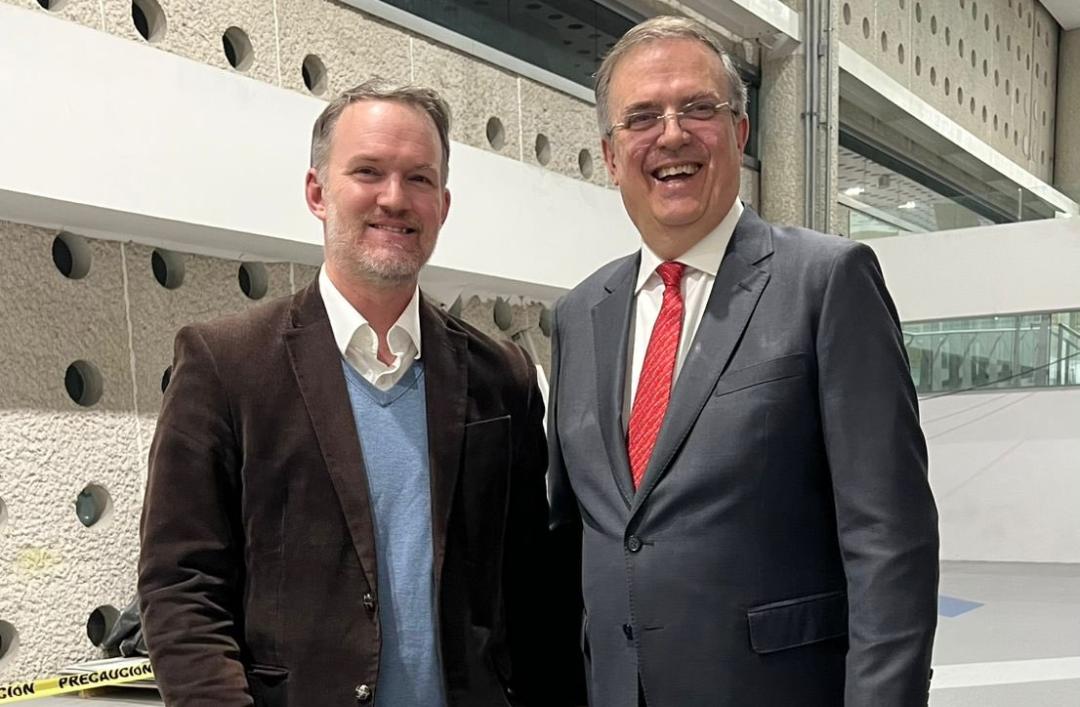 Jamieson Greer fue recibido por el secretario de Economía, Marcelo Ebrard.