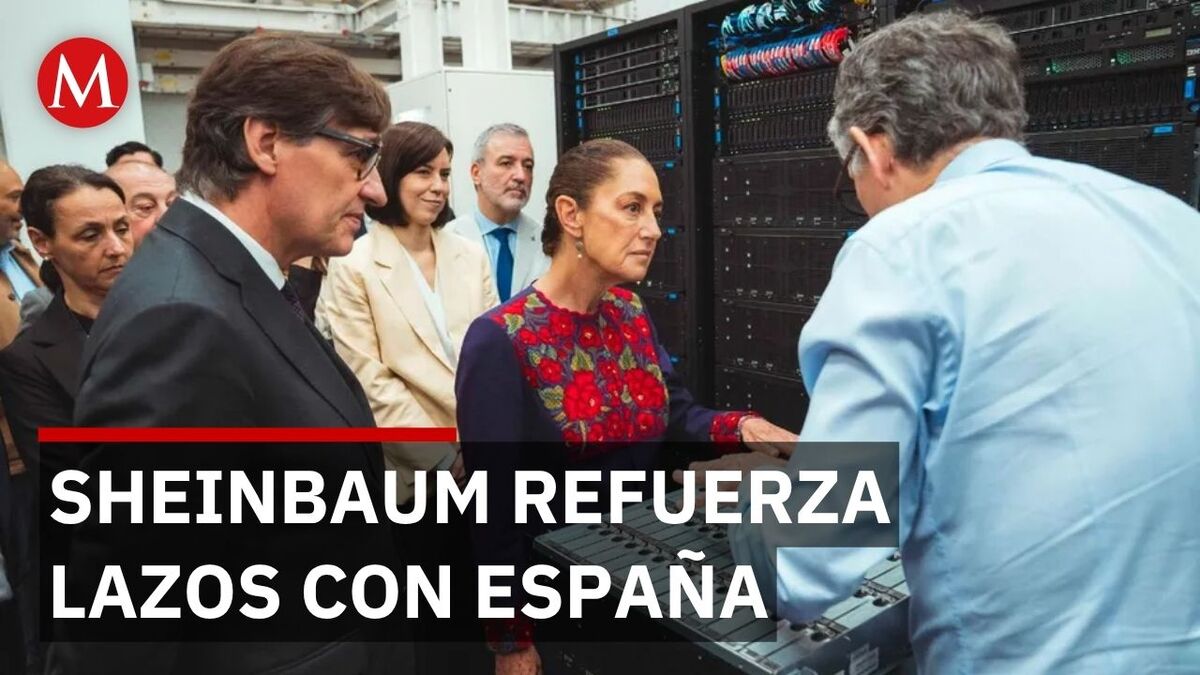 Sheinbaum visita centro de supercomputación en Barcelona y refuerza alianza tecnológica