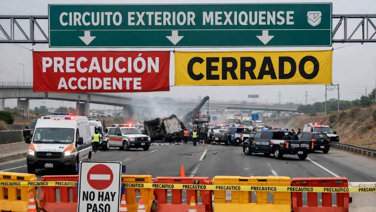 Accidente en Circuito Exterior Mexiquense ha dejado un fallecido este 20 de abril de 2026 | IA Discover