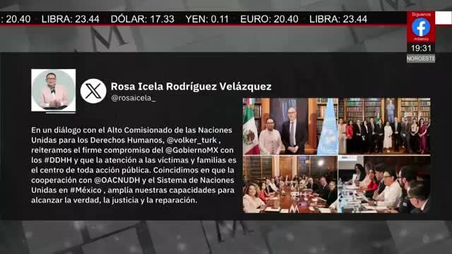 El Alto Comisionado de la ONU aborda desapariciones en México | Elisa Alanís, 20 de abril de 2026