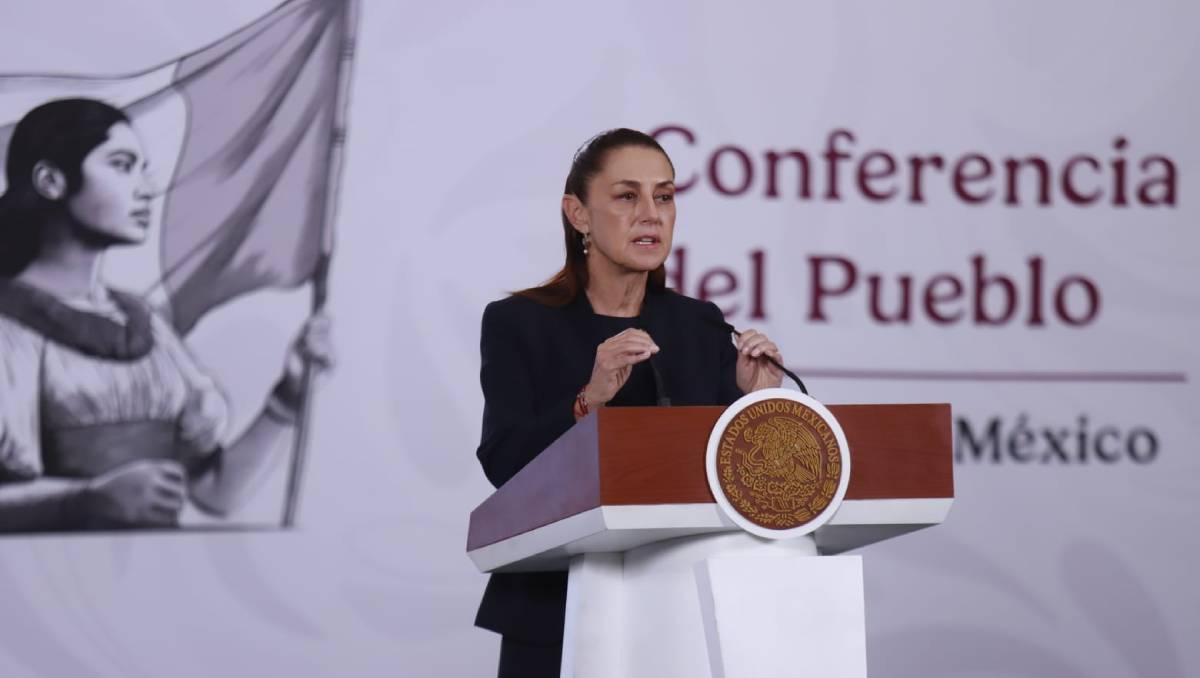 Conferencia de prensa de Claudia Sheinbaum, presidenta de México. | Foto: Juan Carlos Bautista