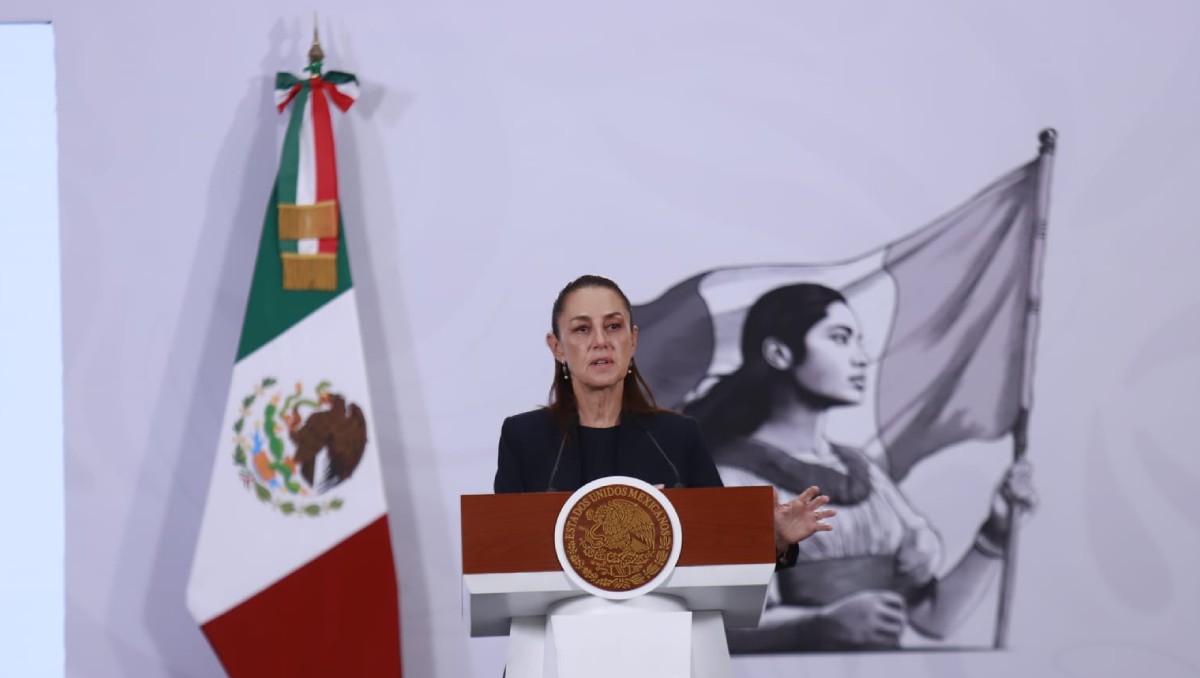 Conferencia, en el Salón Tesorería en Palacio Nacional, de Claudia Sheinbaum Pardo Presidenta de México. | Foto: Juan Carlos Bautista