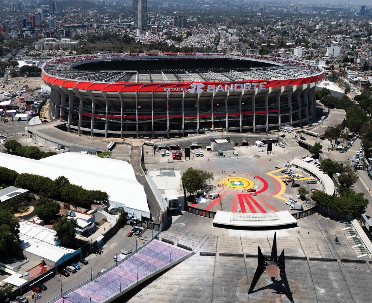 El Estadio Banorte fue remodelado para una tercera Copa Mundial de la FIFA. WEB.