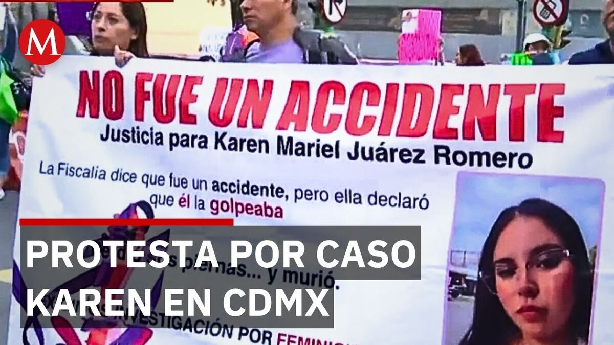 Familiares de Karen Mariel protestan en CdMx y exigen justicia por su feminicidio