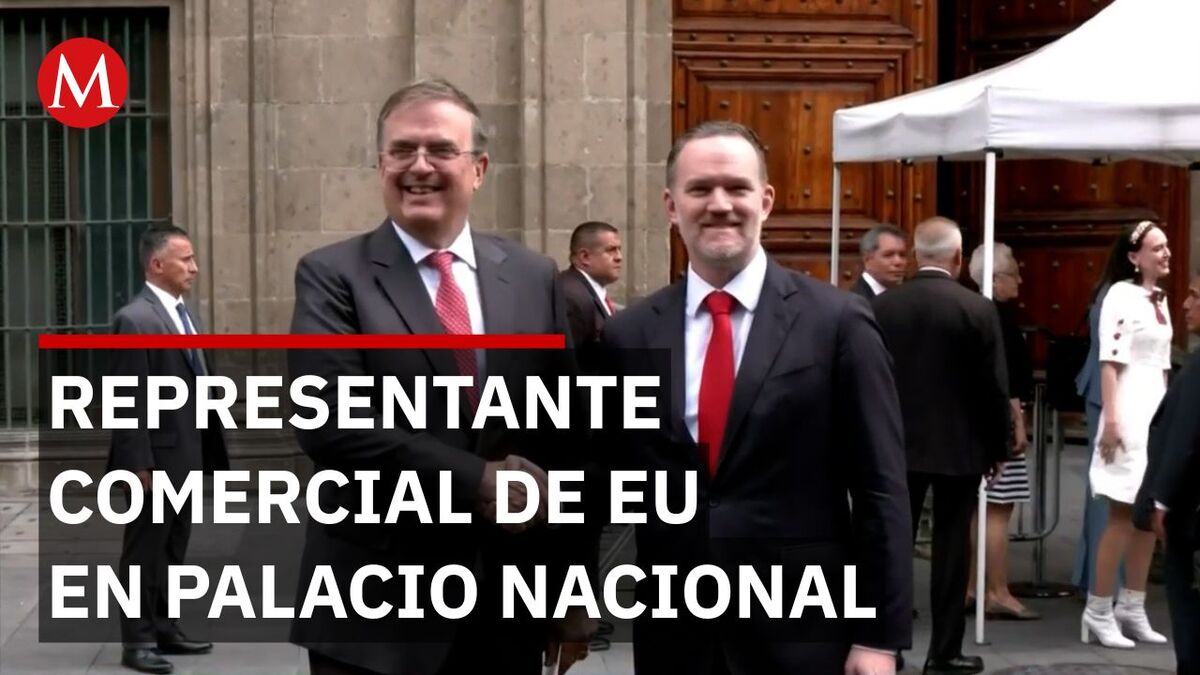 Jamieson Greer llega a Palacio Nacional para reunirse con Sheinbaum