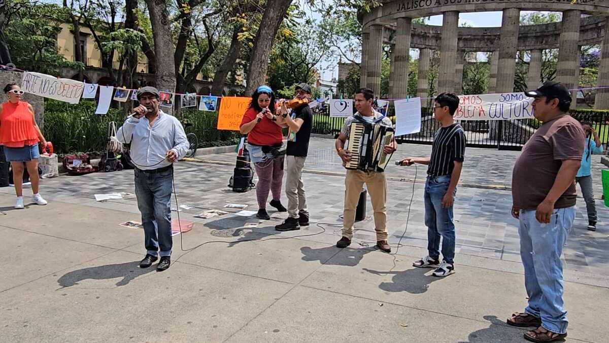 Manifestación de artistas urbanos en Guadalajara