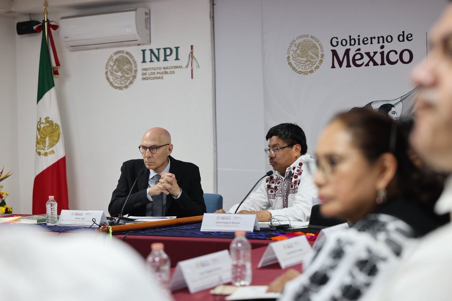 Volker Türk, sostuvo una reunión con el director general del Instituto Nacional de los Pueblos Indígenas. | Foto: X ONU-DH México.
