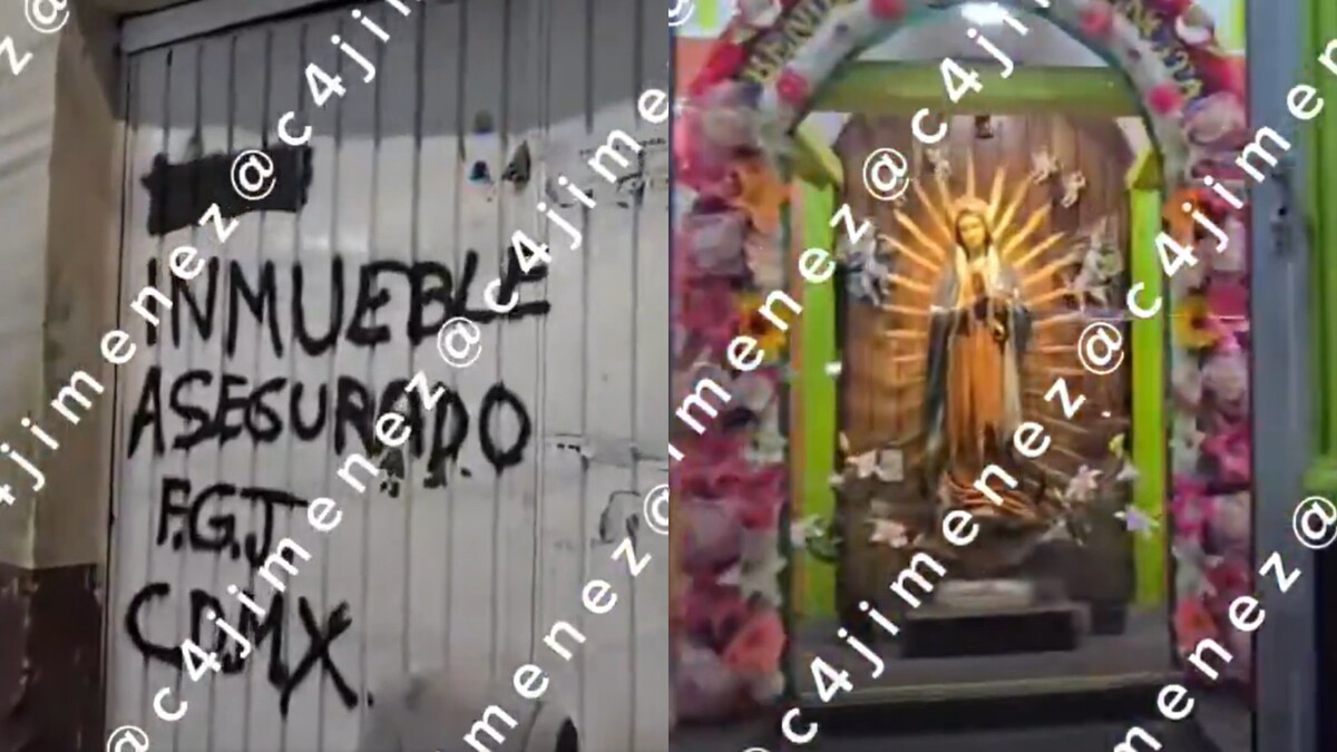 Carlos Jiménez detalló que los presuntos narcomenudistas contaban con un altar callejero. | Especial
