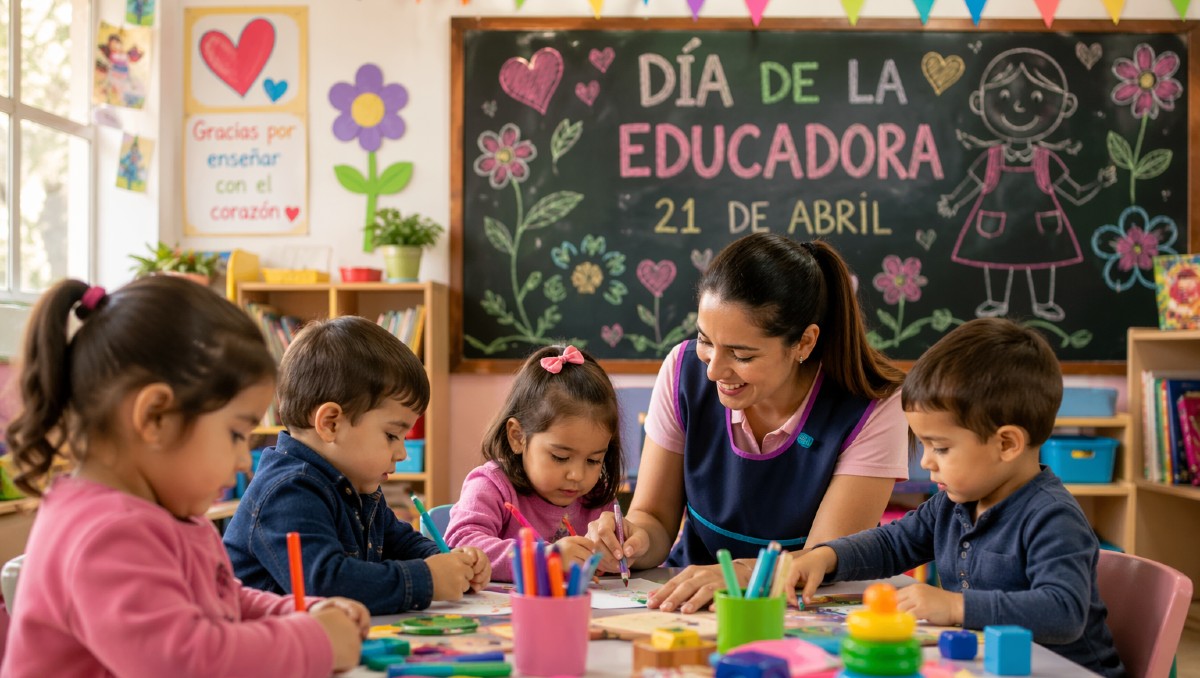 Día de la Educadora se conmemora el 21 de abril  | IA DISCOVER