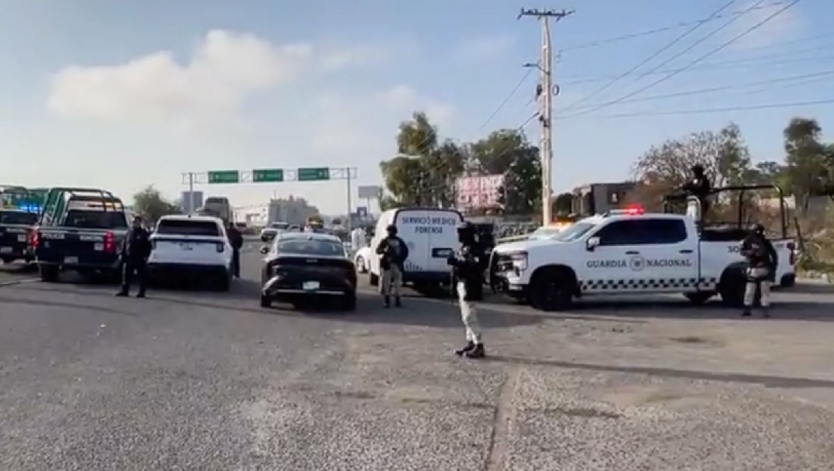 Elementos de la Guardia Nacional llegaron a la zona de los hechos. | Especial