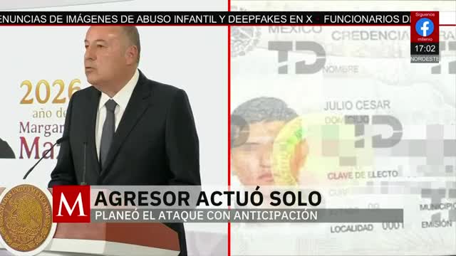 Gobierno federal dio más detalles sobre el tirador de Teotihuacan | Jaime Núñez, 21 de abril de 2026