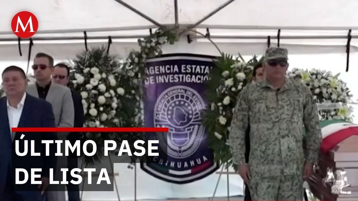 Guardia de honor para agentes asesinados en Chihuahua