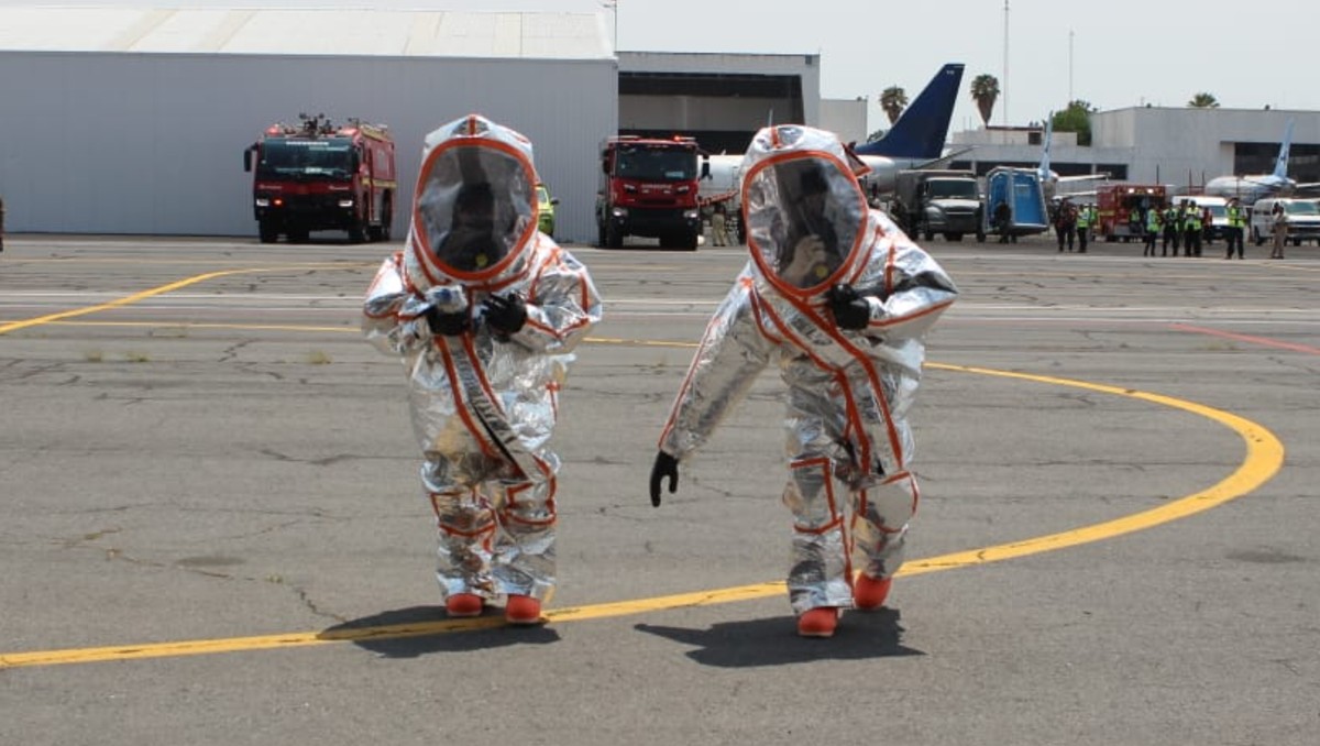 La operación se llevó a cabo en el hangar de helicópteros 13-31 del AICM | Foto: AICM