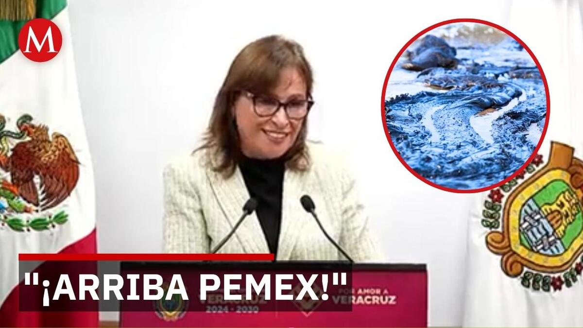 Rocío Nahle defiende a Pemex tras derrame en el Golfo y acusa campaña neoliberal