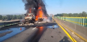 Incidente de tráiler provoca cierre en el Arco Norte