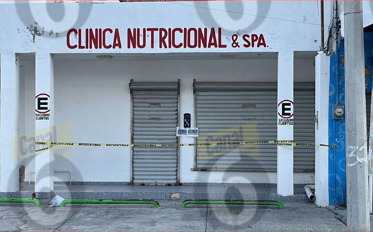 Clínica nutricional en Reynosa en donde ocurrió el homicidio de Jesús Eleazar. | Cortesía