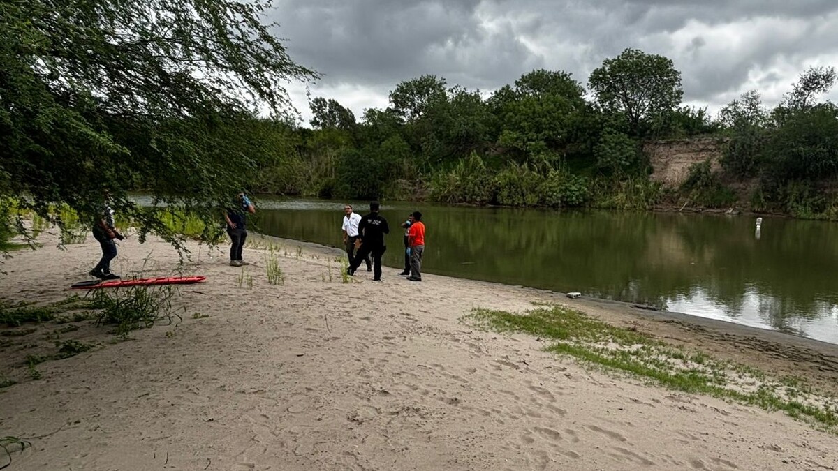 Hallan cuerpo flotando en río Bravo en Reynosa. Foto: Carolina Garza