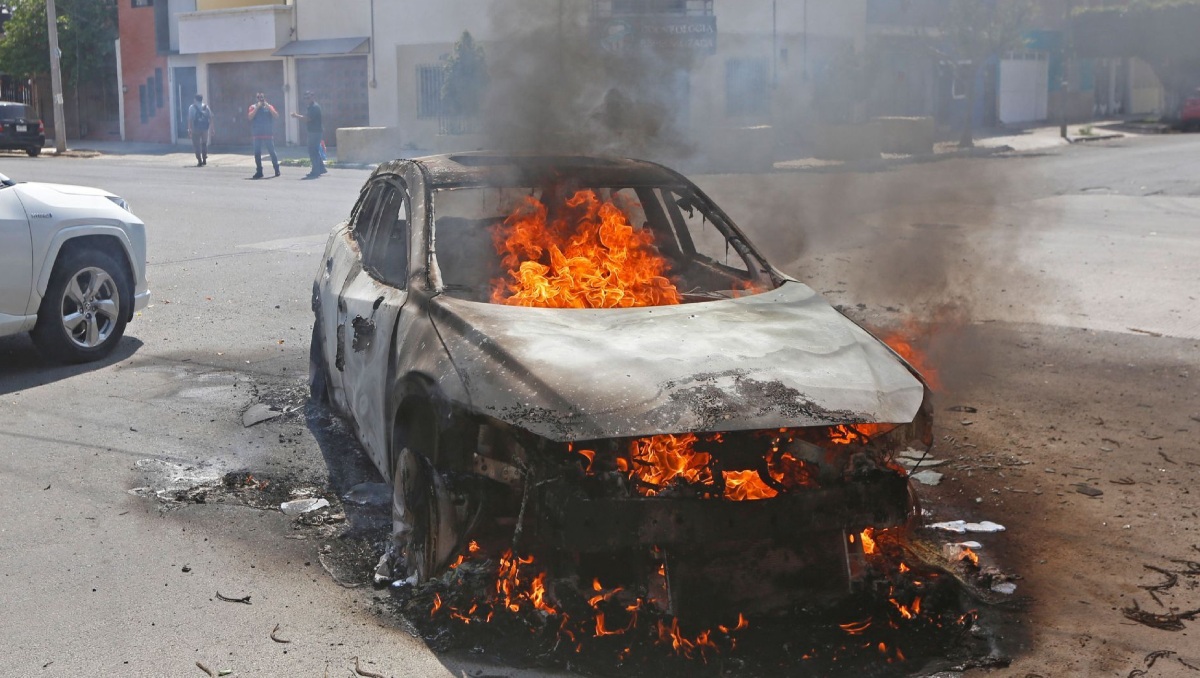Imagen ilustrativa de los bloqueos registrados en Jalisco tras la muerte de 'El Mencho' | Foto: Cuartoscuro