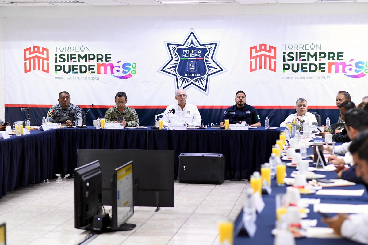 Presentan cifras en reunión semanal de seguridad en Torreón | Especial
