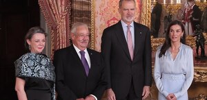 Los Reyes presiden un almuerzo en honor a Gonzalo Celorio por el Premio Cervantes 2025