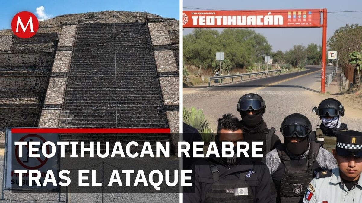 Teotihuacan reabre con fuerte operativo de seguridad tras tiroteo
