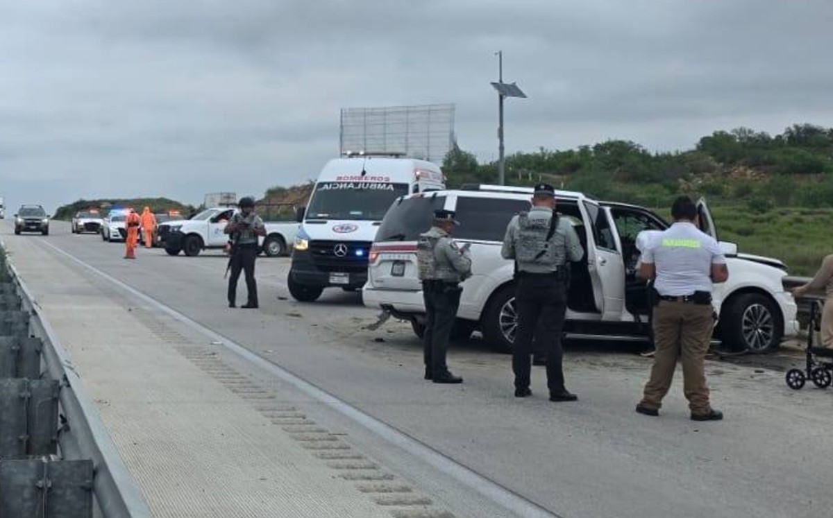 Accidente en la Monterrey–Nuevo Laredo deja un lesionado. | Vocería de Seguridad