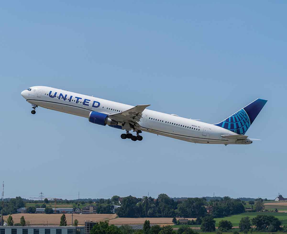 Avión de United Airlines. Shutterstock.