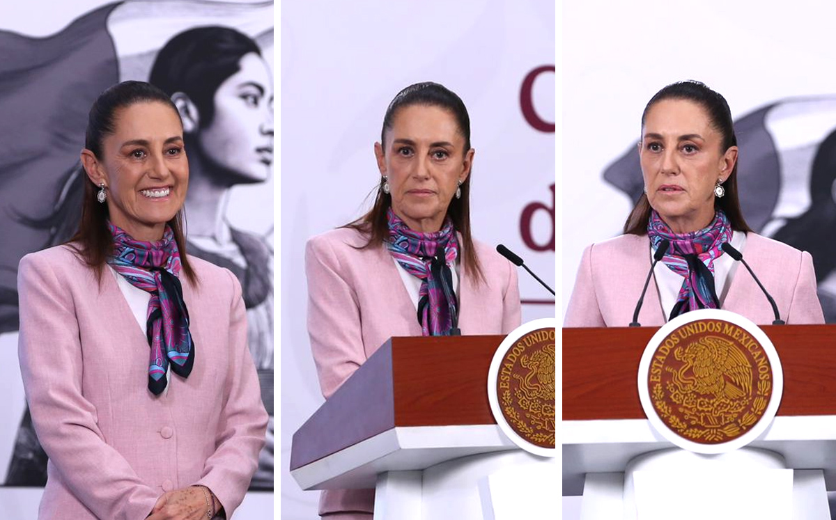 Claudia Sheinbaum en su conferencia matutina desde Palacio Nacional | Fotos: Ariana Pérez