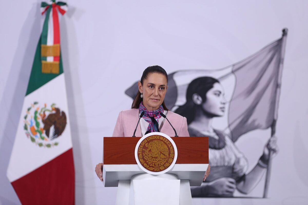 Conferencia de presidenta Claudia Sheinbaum en Palacio Nacional. Foto: Ariana Pérez