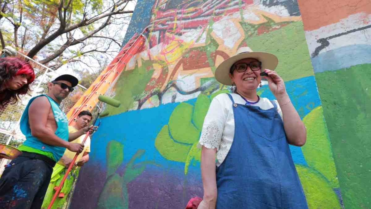 Ecatepec se suma a la jornada “Tequios por la Tierra y Murales Mundialistas”, iniciativa del Gobierno de México. Foto: Especial