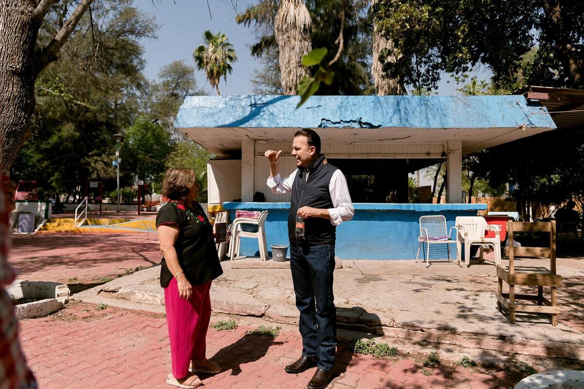 Esteban Villegas, gobernador, de Durango, lleva acciones de mejora a espacios públicos | Especial