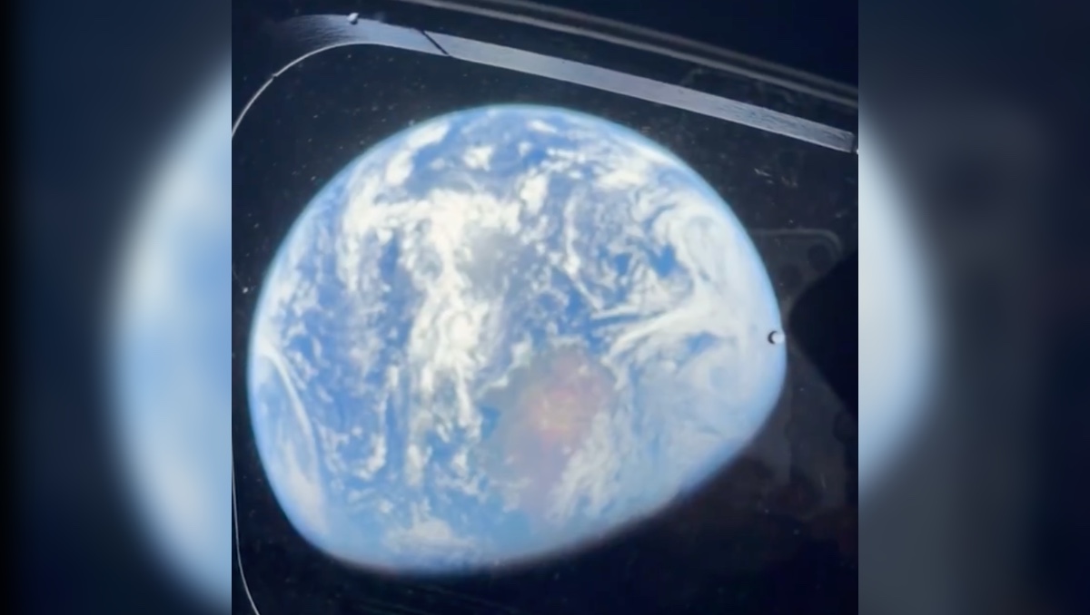 Imagen de la Tierra desde Orion. | NASA Artemis II en X