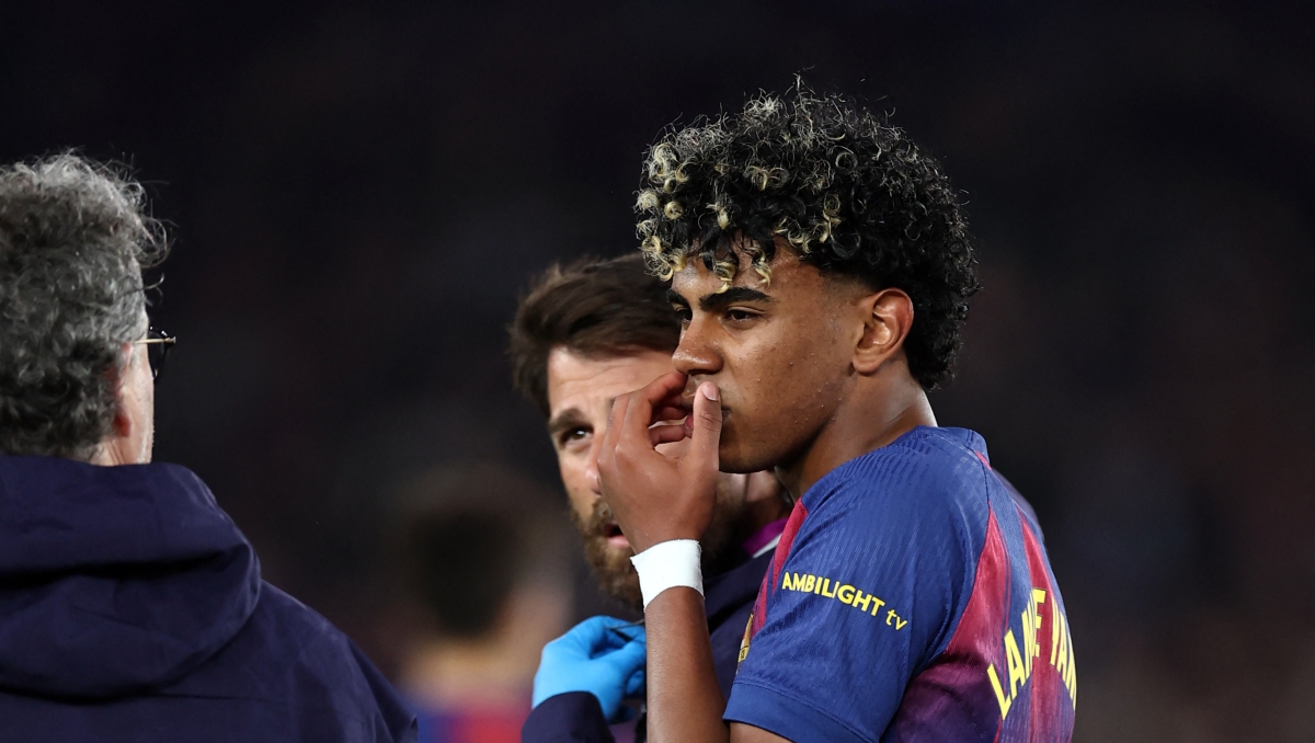 Lamine Yamal asegura que volverá 'más fuerte' tras su lesión de bíceps (AFP)