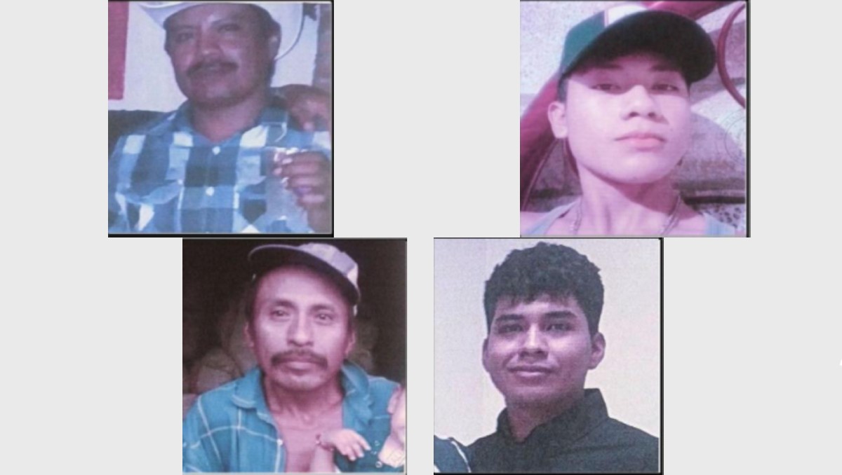 Los hombres fueron vistos por última vez el sábado 18 de abril.|  Especial