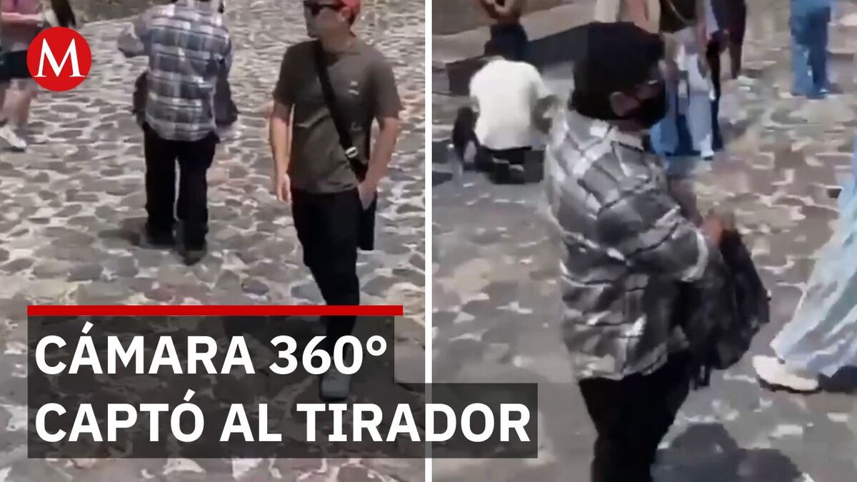 Turista grabó a tirador minutos antes del ataque en Teotihuacan