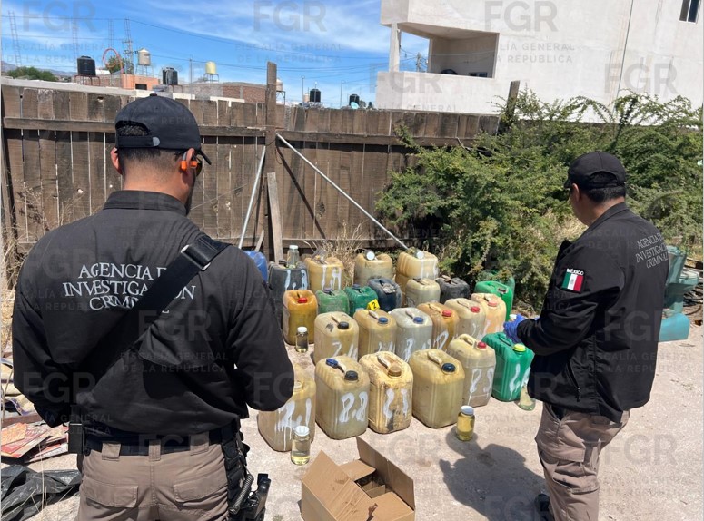 Agentes federales localizaron y aseguraron diversos contenedores con hidrocarburo | Especial