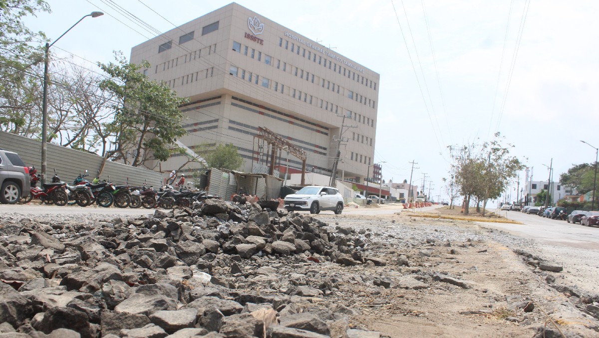 Avance de la construcción del nuevo Hospital del Issste en Tampico