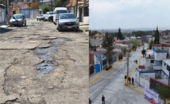 Azucena Cisneros Coss entregó a colonos calle Monte Chimborazo, de 750 metros lineales, en Parque Residencial Coacalco (Especial)