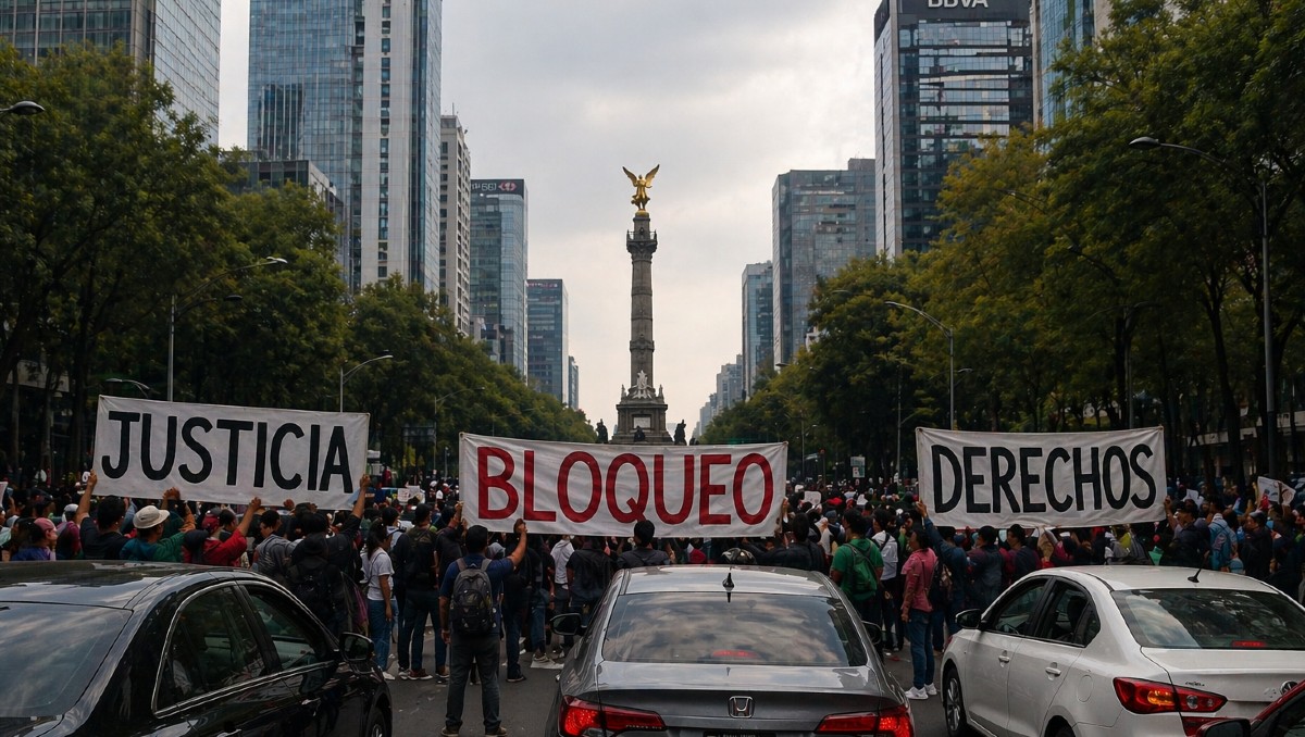 Bloqueo en Paseo de la Reforma causa caos vial | IA DISCOVER
